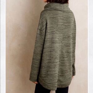 74. Anthropologie | Saturday Sunday • Cowl Neck Sweater Fleece • Green • M